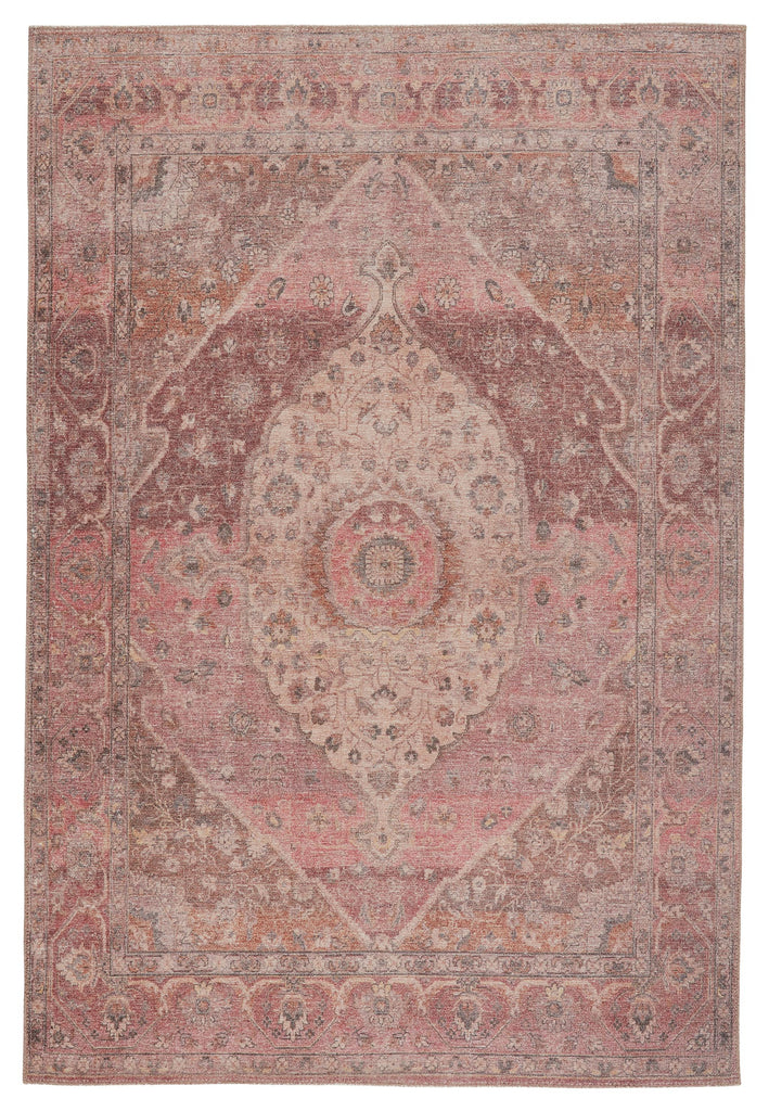 Jaipur Living Ozan Medallion Pink/ Burgundy Area Rug (6'X9')