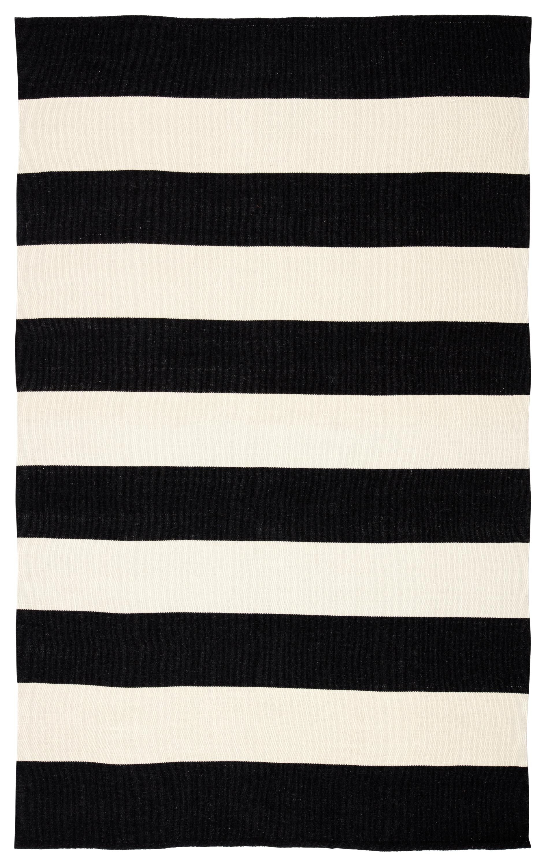 Bold Stripe Black/White Doormat