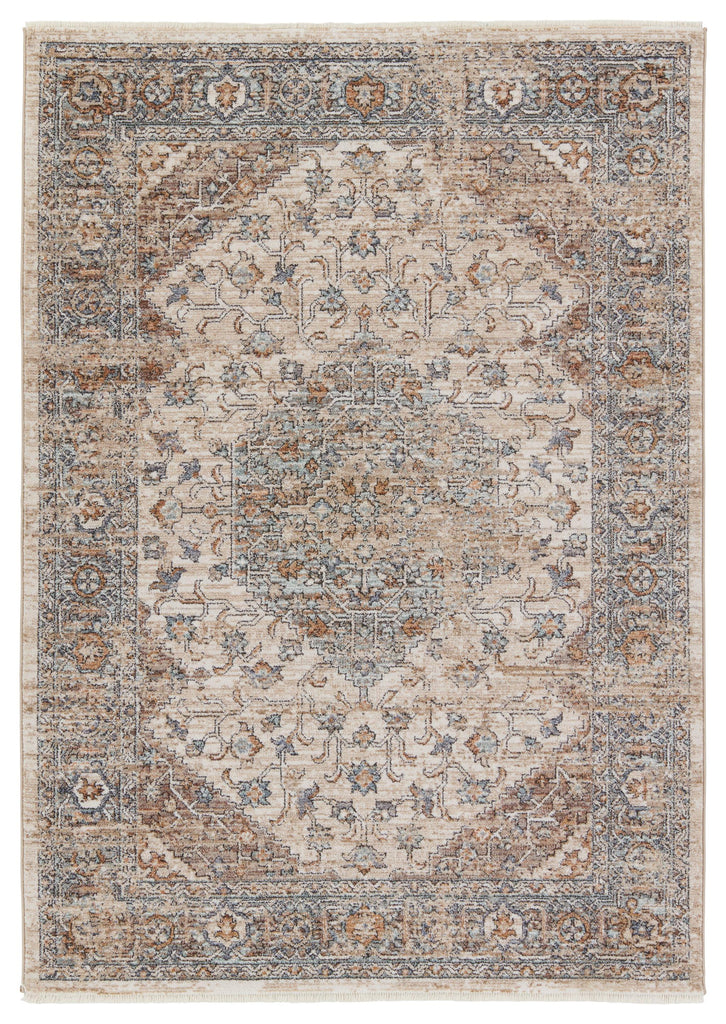 Jaipur Living Lark Heir Medallion Beige / Blue 4' x 6' Rug