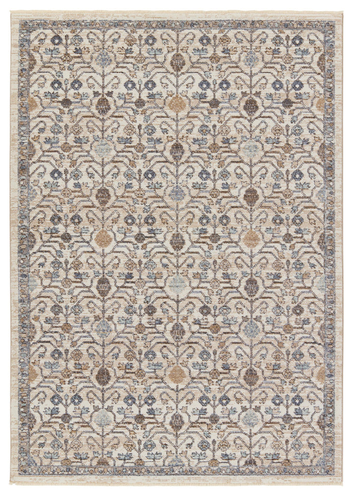 Jaipur Living Lark Primrose Trellis Blue / Gold 4' x 6' Rug