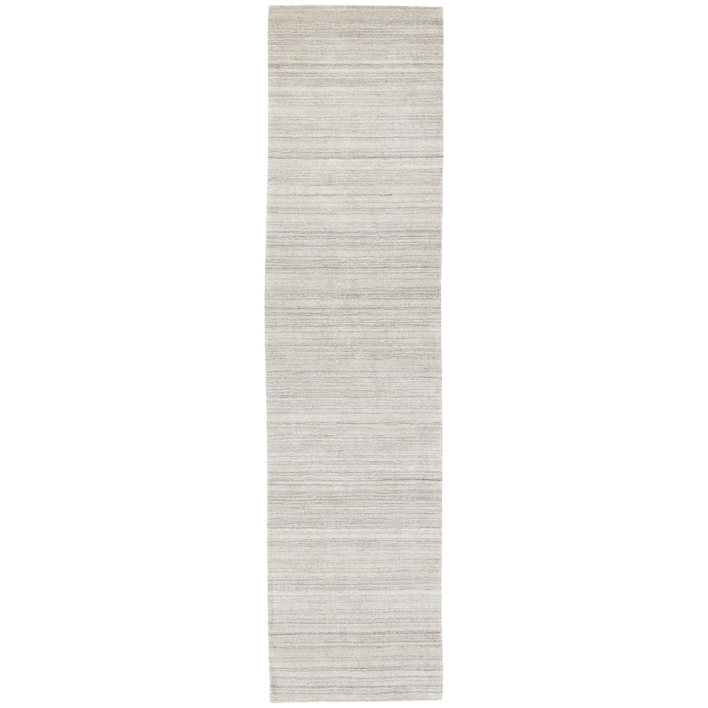 Jaipur Living Oplyse Handmade Stripe Gray/ Silver Runner Rug (3'X12')