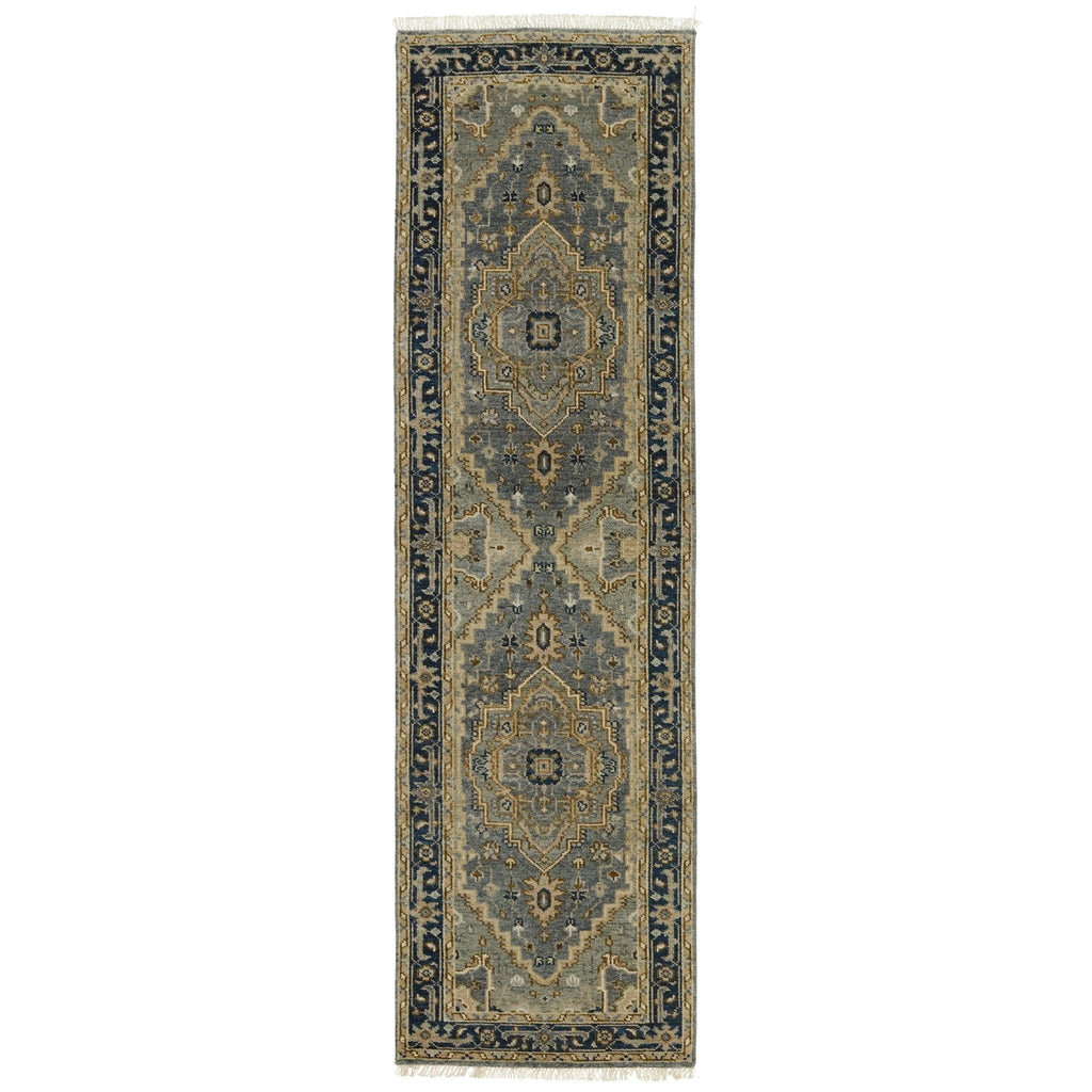 Jaipur Living Liberty Andrews Medallion Gray / Brown 3' x 10' Rug