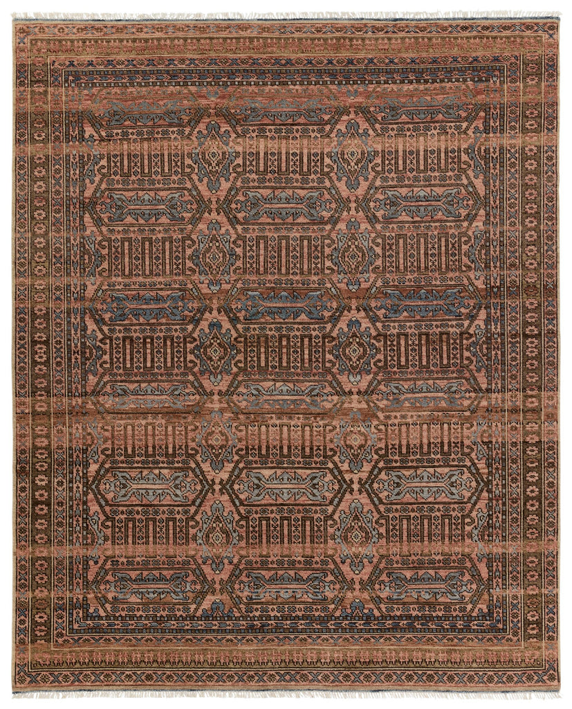 Jaipur Living Leone Hand-Knotted Medallion Pink/ Blue Area Rug (5'6"X8')