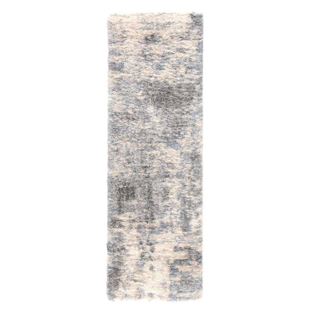 Jaipur Living Cantata Abstract Gray/ Blue Runner Rug (2'6"X8')