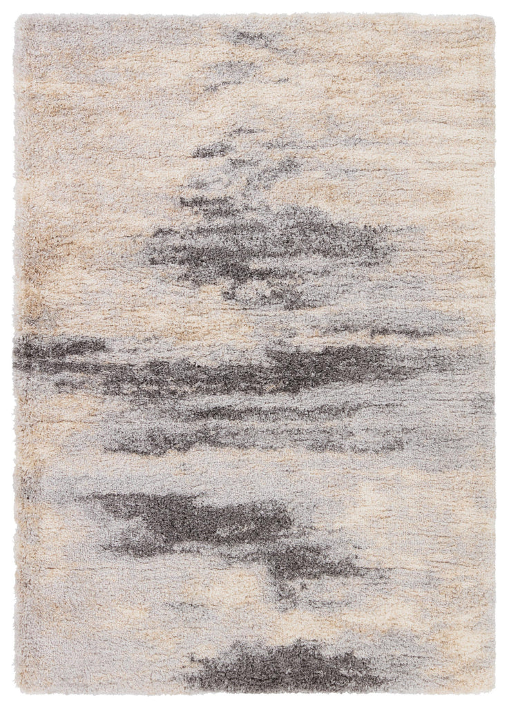 Jaipur Living Lyra Triton Abstract Gray / Cream 2'6" x 8' Rug