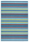 Jaipur Living Mahaba Lloria Stripes Blue / Orange 2' X 3' Rug