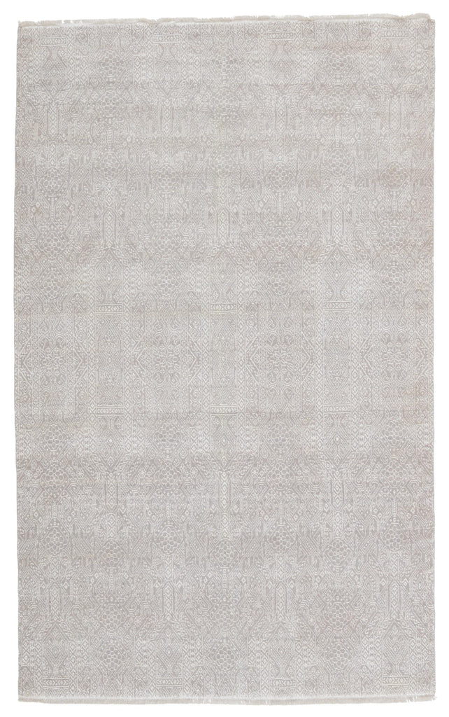 Jaipur Living Bram Tribal Light Gray/ Ivory Area Rug (9'X12')