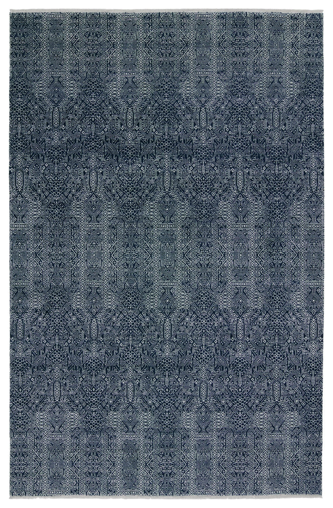 Jaipur Living Merritt Bram Tribal Dark Blue / Ivory 6' x 9' Rug