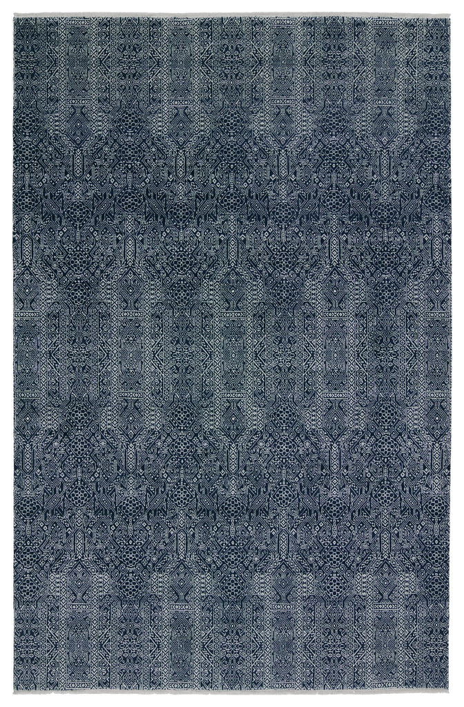 Jaipur Living Bram Tribal Dark Blue/ Ivory Area Rug (6'X9')