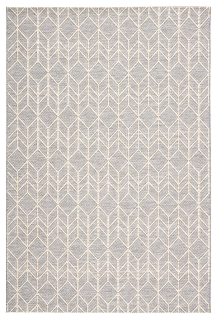 Jaipur Living Galloway Indoor/ Outdoor Chevron Gray/ Cream Area Rug (4'X5'7")