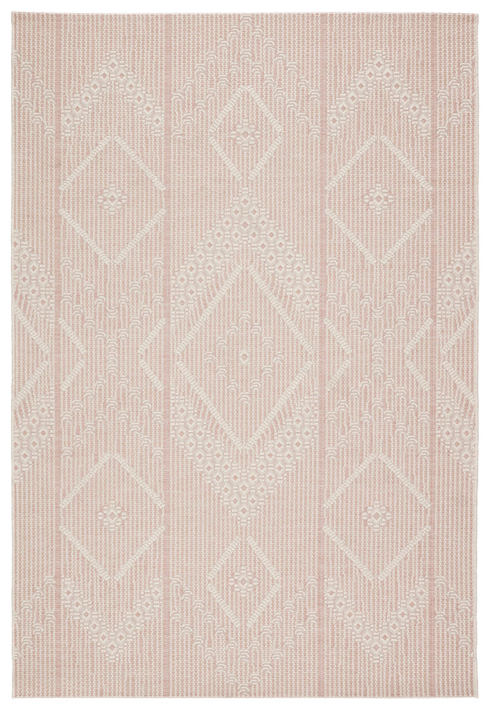 Jaipur Living Shiloh Indoor/ Outdoor Tribal Light Pink/ Cream Area Rug (2'X3'7")