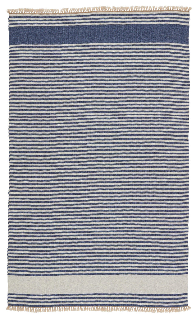 Vibe By Jaipur Living Strand Indoor/ Outdoor Striped Blue/ Beige Area Rug (2'X3')