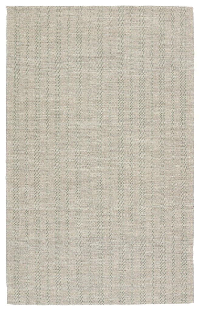 Jaipur Living Marietta Handmade Striped Light Gray/ Light Green Area Rug (6'X9')