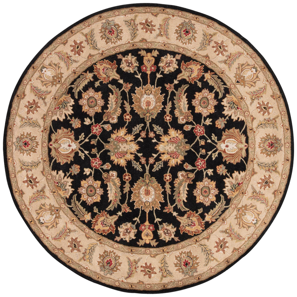 Jaipur Living Mythos Selene Floral Black / Beige 8' RND Rug