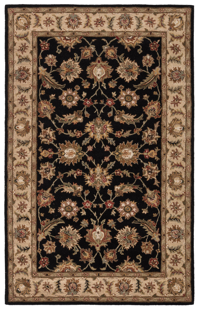 Jaipur Living Mythos Selene Floral Black / Beige 2'6" x 4' Rug