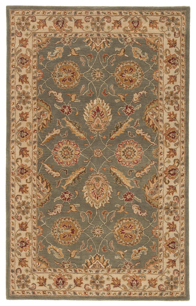 Jaipur Living Callisto Handmade Floral Green/ Beige Area Rug (5'X8')