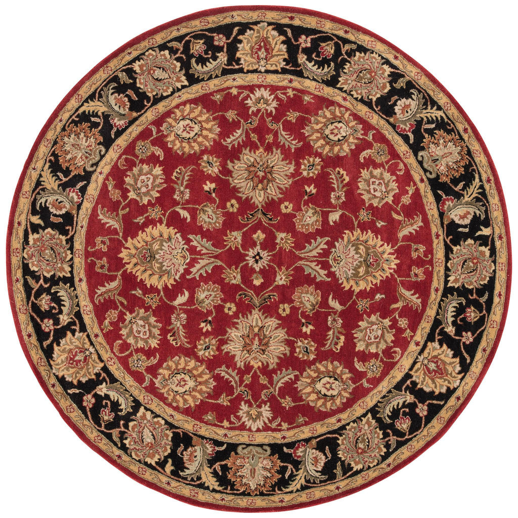 Jaipur Living Mythos Anthea Floral Red / Black 10' RND Rug