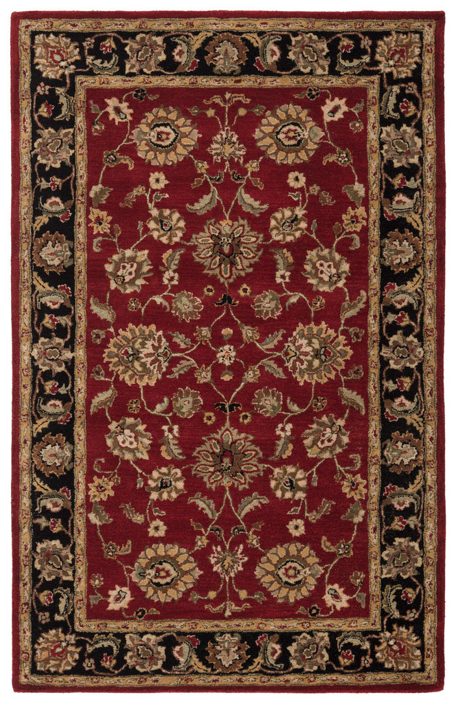 Jaipur Living Mythos Anthea Floral Red / Black 2' x 3' Rug