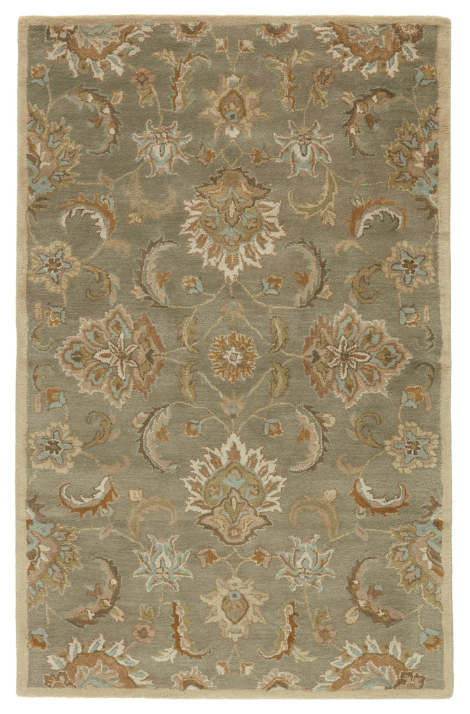 Jaipur Living Mythos Abers Floral Gray / Beige 2' x 3' Rug