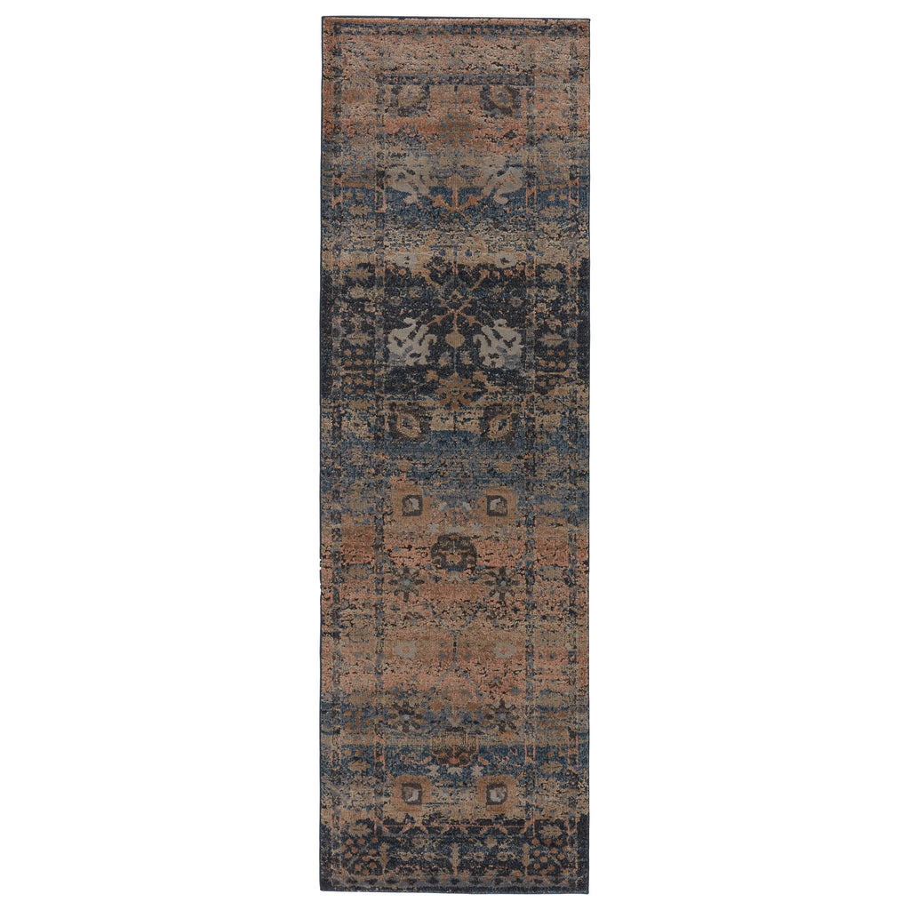 Vibe By Jaipur Living Caruso Oriental Blue/ Taupe Runner Rug (2'6"X8')