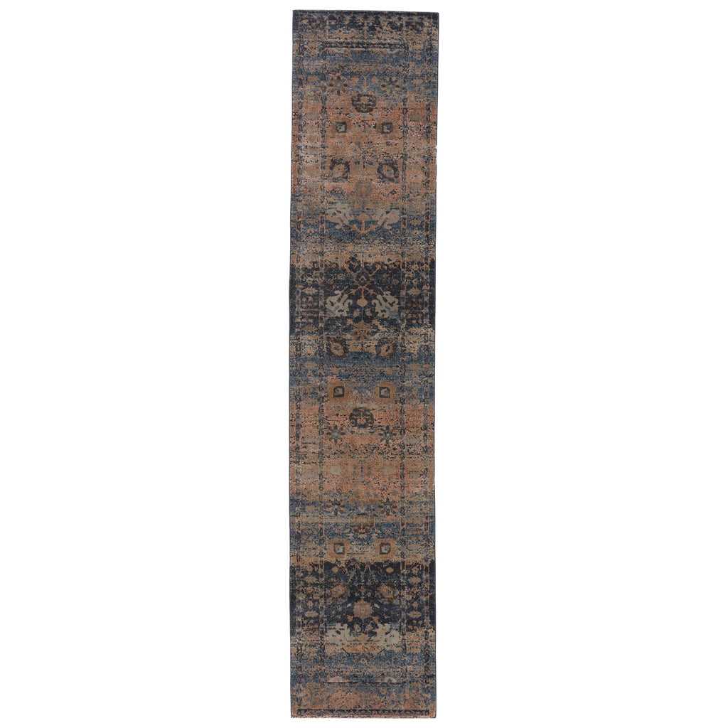 Vibe By Jaipur Living Caruso Oriental Blue/ Taupe Runner Rug (2'6"X12')