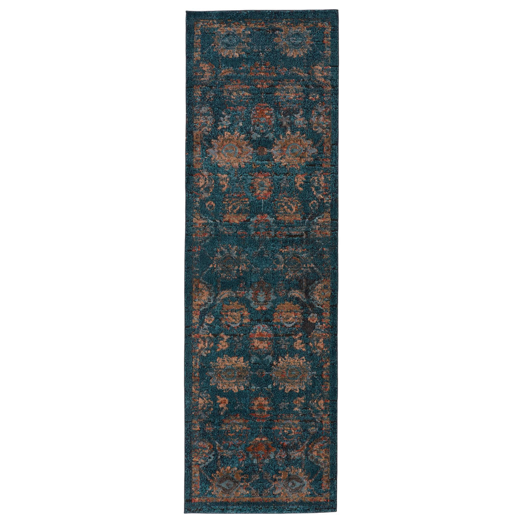 Vibe By Jaipur Living Milana Oriental Blue/ Blush Runner Rug (2'6"X8')