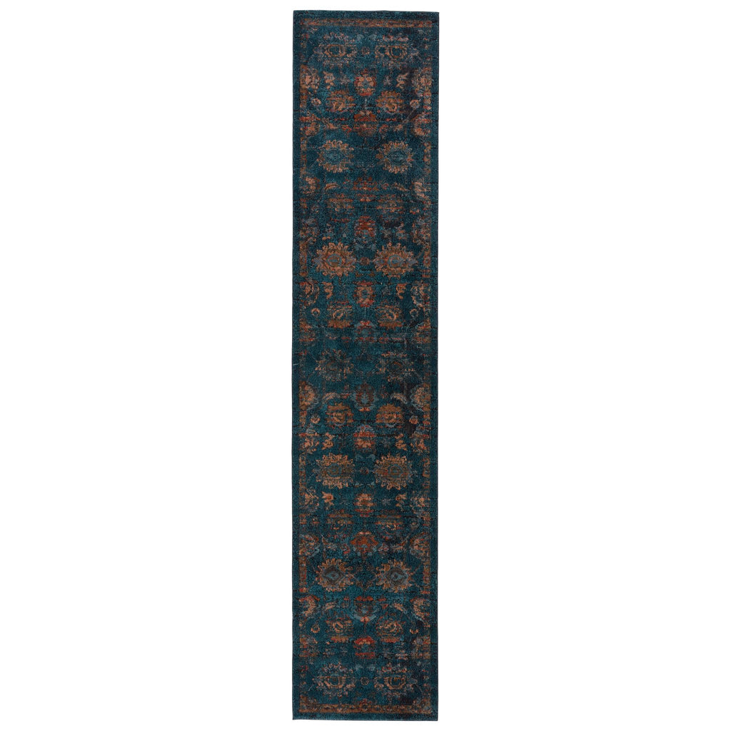 Vibe By Jaipur Living Milana Oriental Blue/ Blush Runner Rug (2'6"X12')