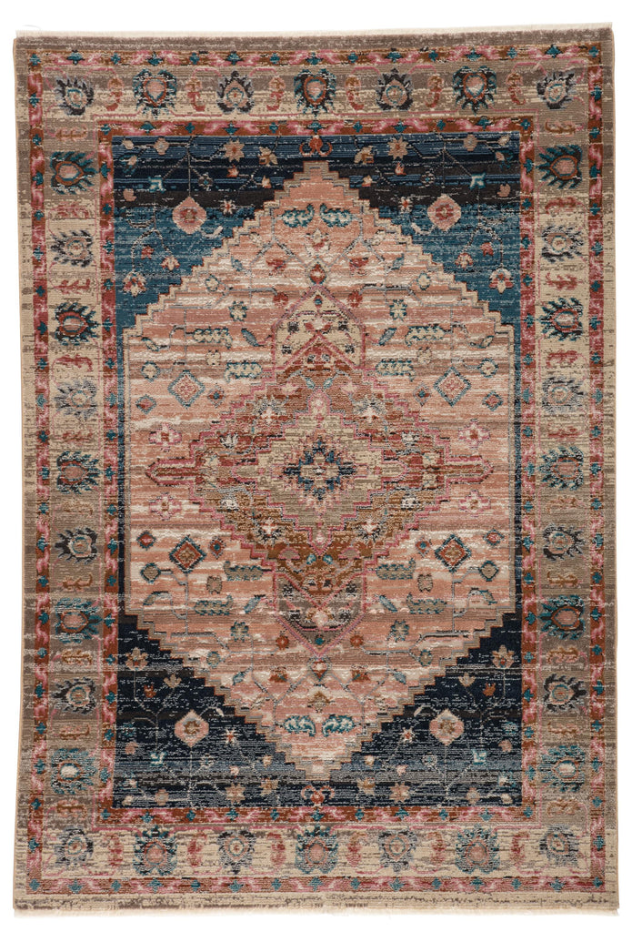 Jaipur Living Myriad Elizar Medallion Blush / Dark Blue 7'10" x 11'1" Rug