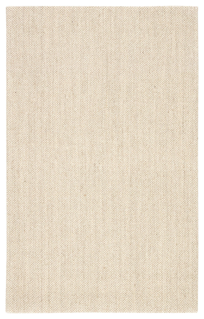 Jaipur Living Naturals Sanibel Naples Solid White / Taupe 2' x 3' Rug