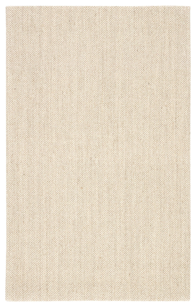 Jaipur Living Naples Natural Solid White/ Taupe Area Rug (2'X3')