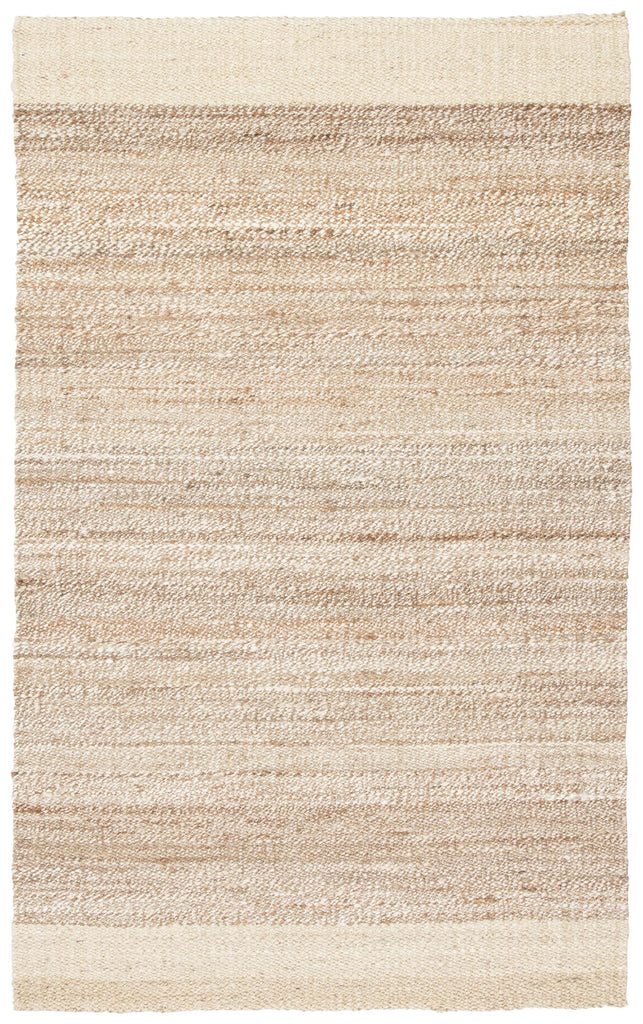 Jaipur Living Naturals Tobago Mallow Border White / Tan 10' x 14' Rug