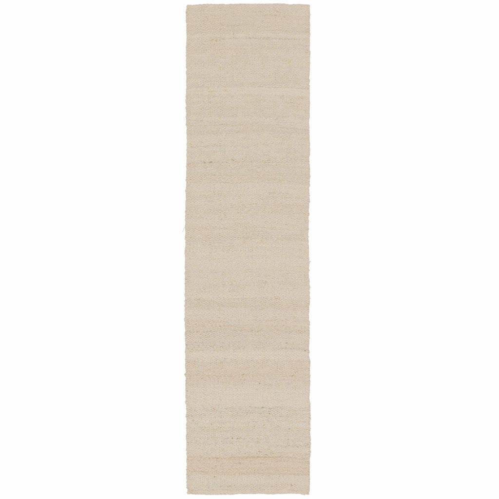 Jaipur Living Hutton Natural Solid White Runner Rug (2'6"X8')