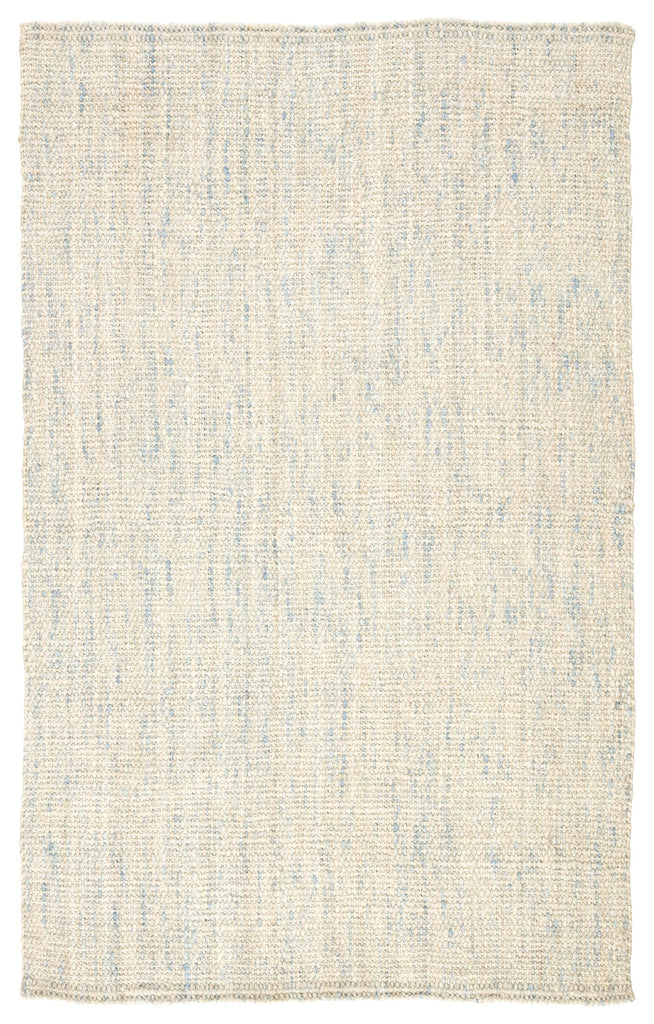 Jaipur Living Bluffton Natural Solid Ivory/ Blue Area Rug (2'X3')