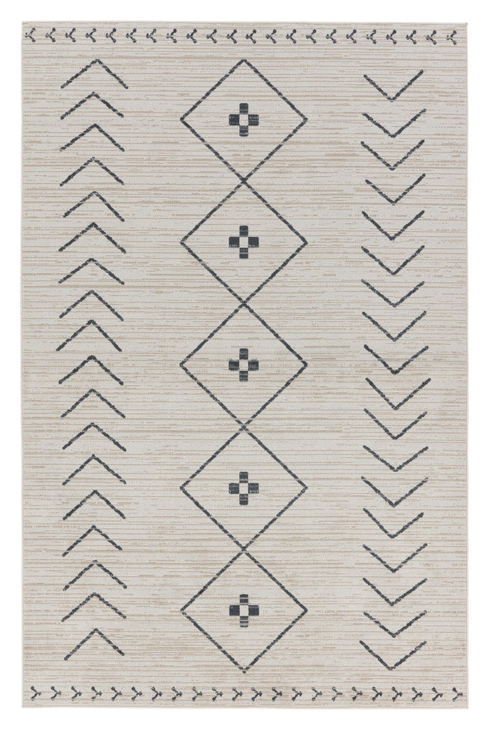 Jaipur Living Nadine Taos Tribal Cream / Dark Slate 5'3" x 8' Rug