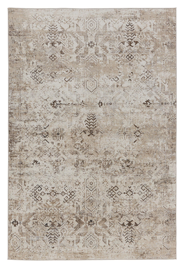 Jaipur Living Nadine Kati Tribal Brown / Cream 5'3" x 8' Rug