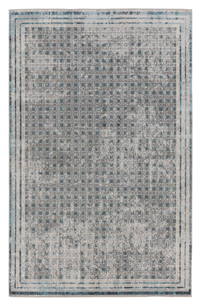 Vibe By Jaipur Living Allora Trellis Light Gray/ Blue Area Rug (7'10"X10')