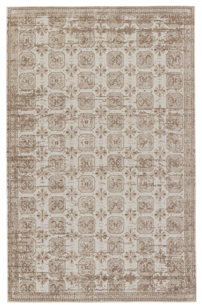 Jaipur Living Nadine Milea Trellis Tan / Cream 5'3" x 8' Rug