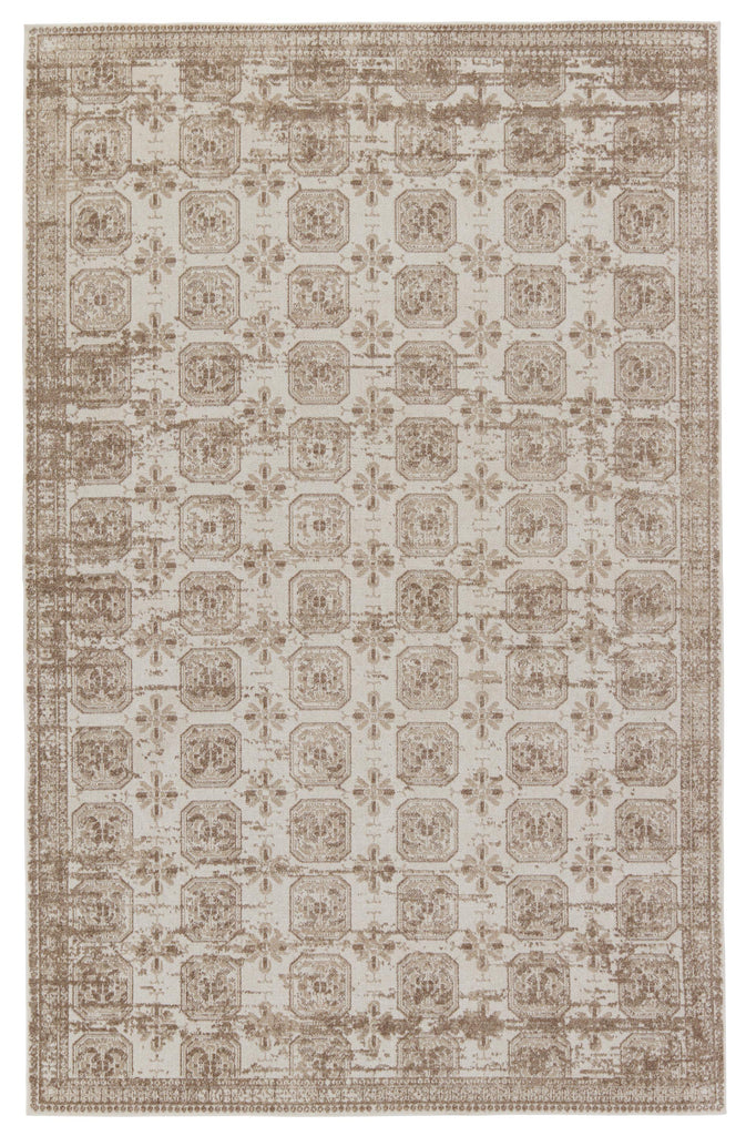 Vibe By Jaipur Living Milea Trellis Tan/ Cream Area Rug (7'10"X10')