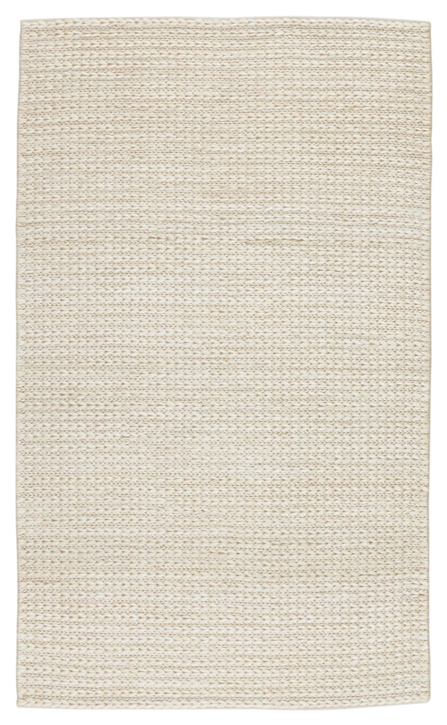 Jaipur Living Calista Natural Solid White Area Rug (5'X8')