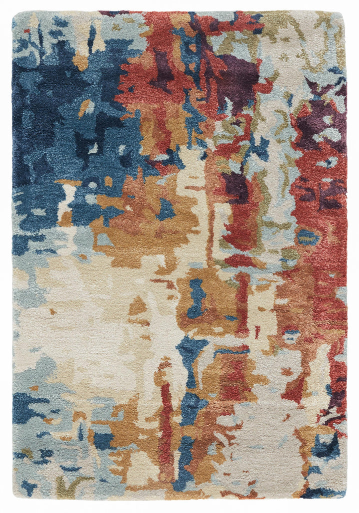 Jaipur Living Genesis Matcha Abstract Multicolor / Red 2' x 3' Rug