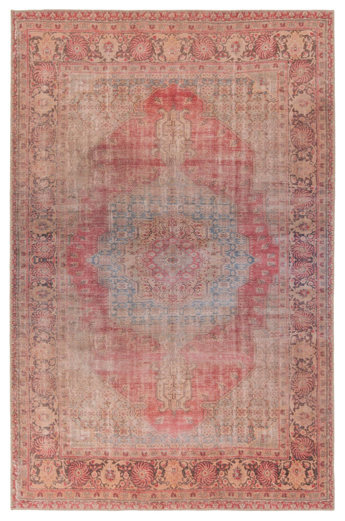 Jaipur Living Harman Leonine Medallion Red / Blue 7'6" x 10' Rug