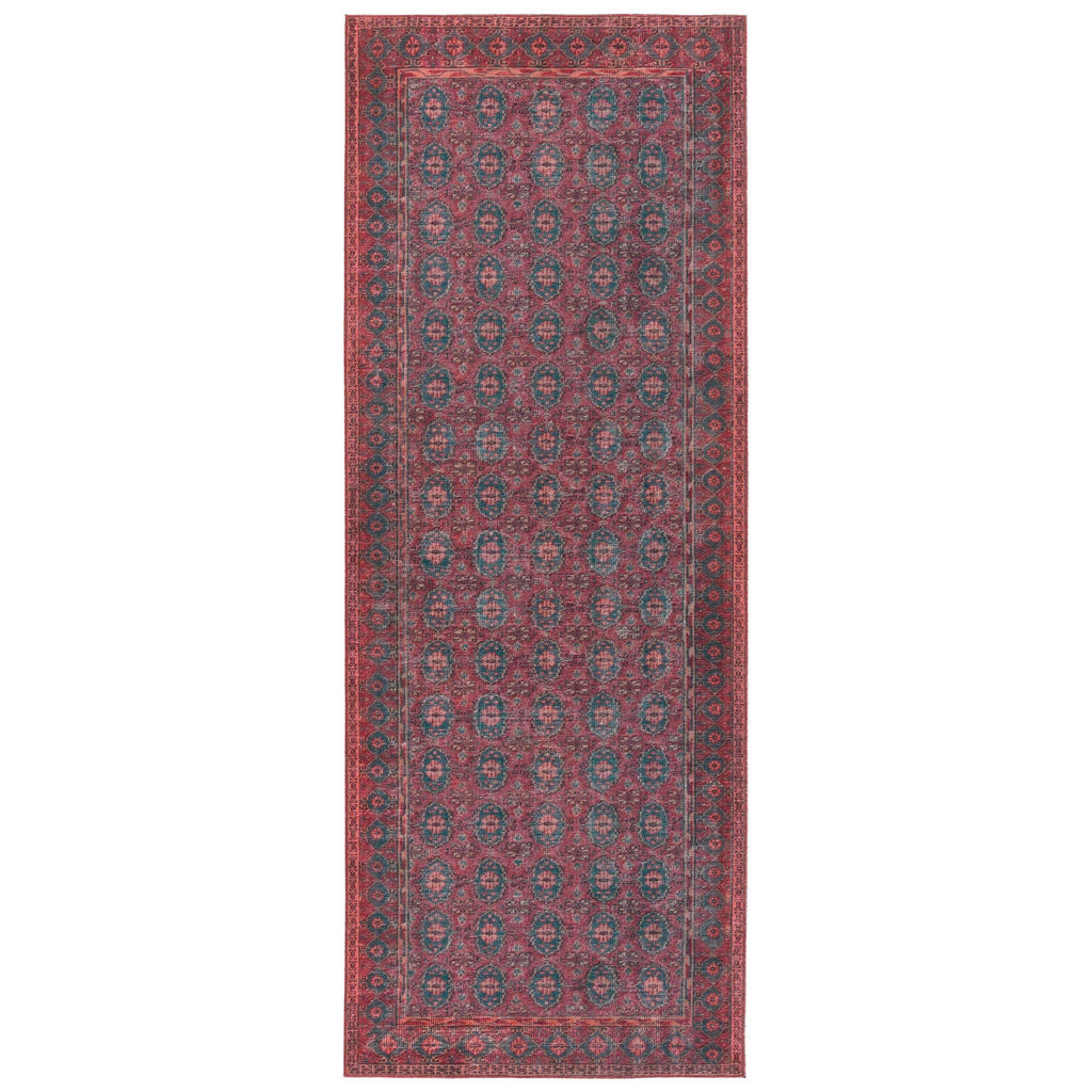 Jaipur Living Harman Hold Kalinar Damask Dark Red / Blue 2' x 4' Rug