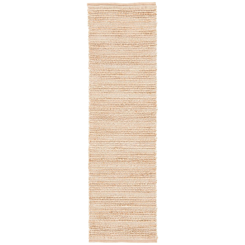 Jaipur Living Himalaya Clifton Solid Tan / White 2'6" x 9' Rug