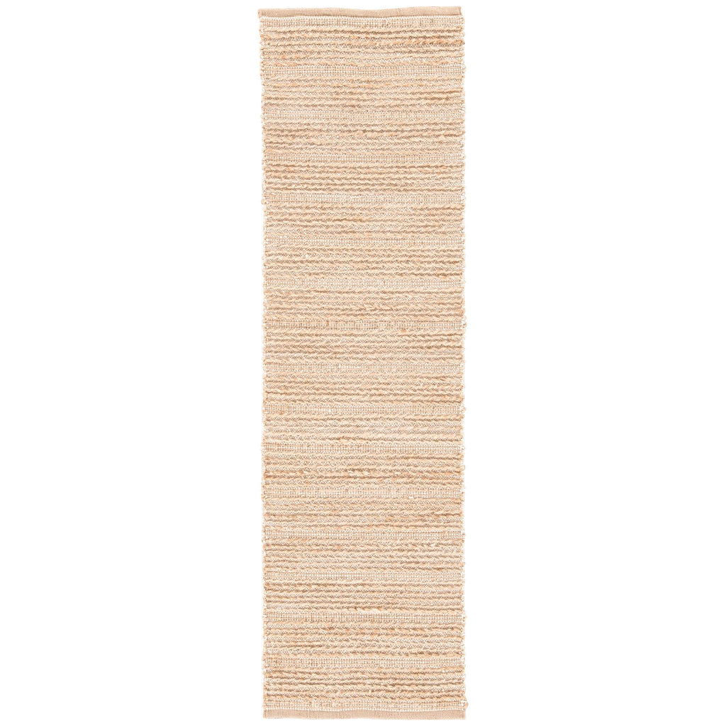 Jaipur Living Clifton Natural Solid Tan/ White Runner Rug (2'6"X9')