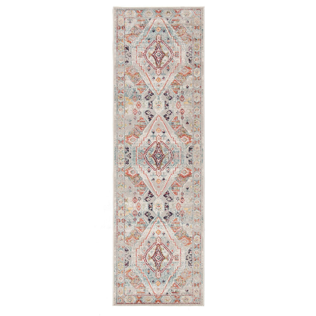 Jaipur Living Indie Farra Medallion Multicolor / Green 2'6" x 8' Rug