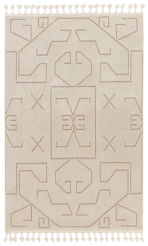 Vibe By Jaipur Living Cree Geometric Ivory/ Beige Area Rug (10'X14')