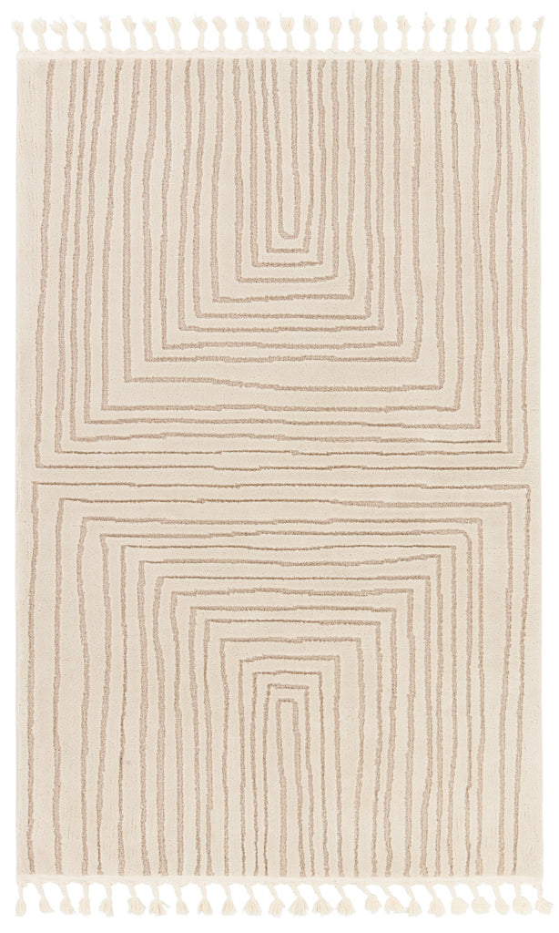 Vibe By Jaipur Living Fantana Striped Ivory/ Beige Runner Rug (2'5"X10')