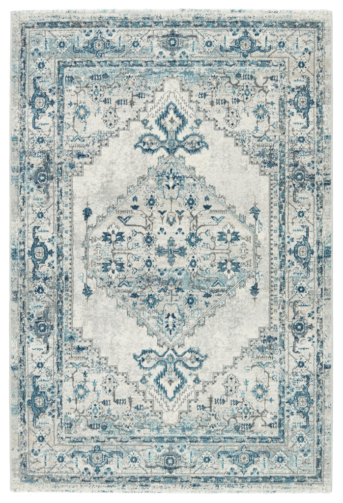 Jaipur Living Jolie Lisette Medallion Blue / Light Gray 7'10" x 10' Rug