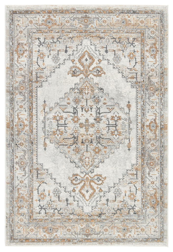 Vibe By Jaipur Living Lisette Medallion Gray/ Gold Area Rug (7'10"X10')