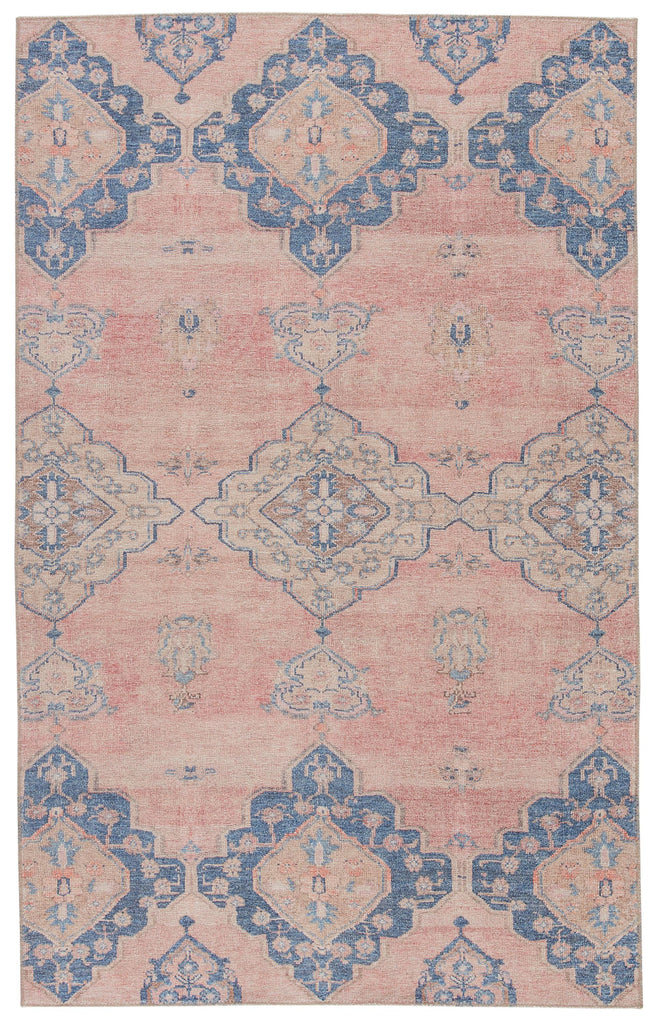 Jaipur Living Kairos Adalee Medallion Pink / Blue 2'6" x 7'6" Rug